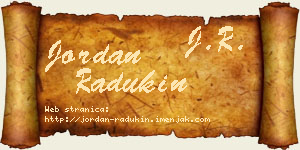 Jordan Radukin vizit kartica